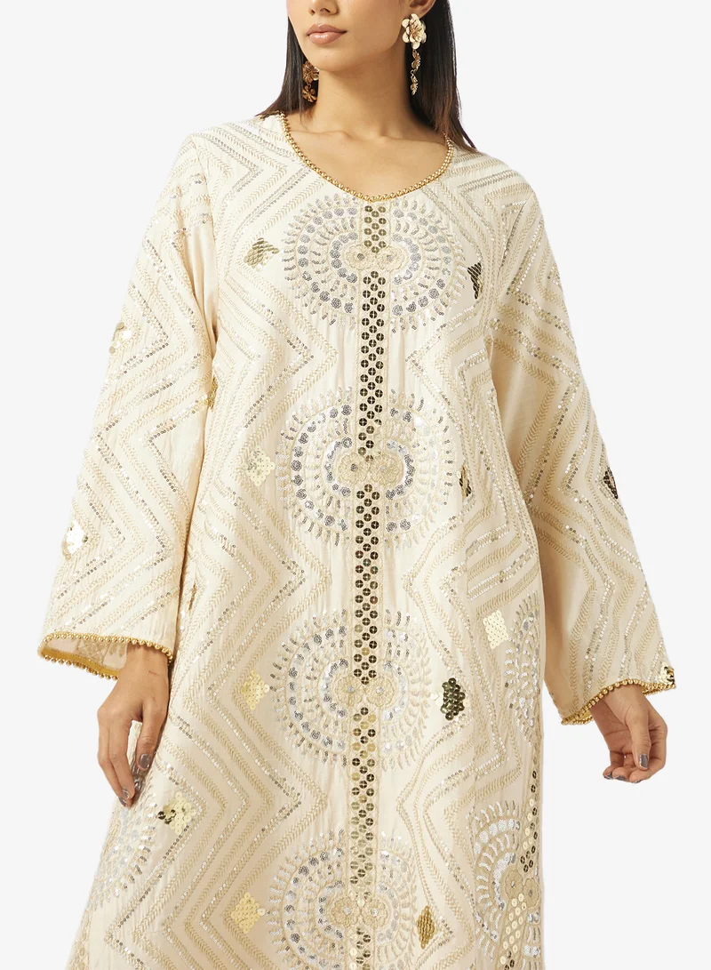 Khizana  Printed Jalabiya for Women | Best Price UAE